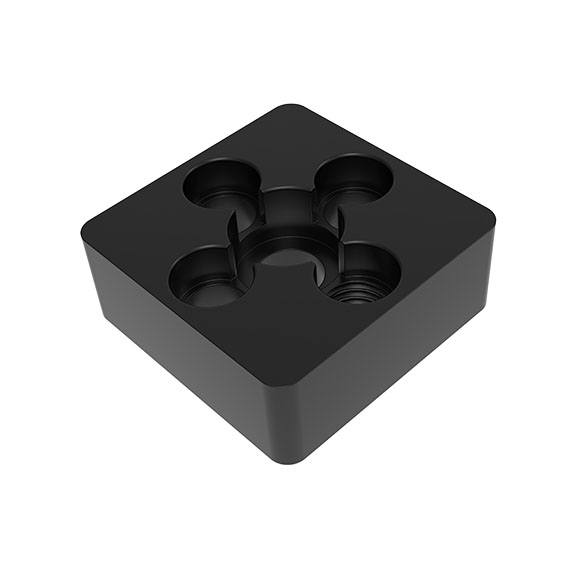 Transport and Base Plate I ZN 40 x 40, Side M10, Powder Coated