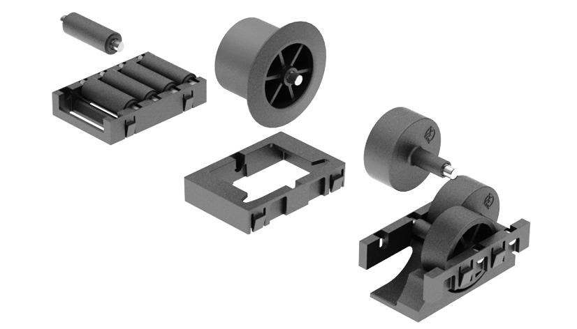 Axle for AL Roller Tracks