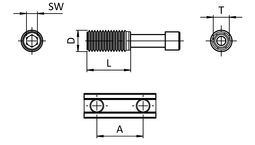 T-Matic Double Connector Steel