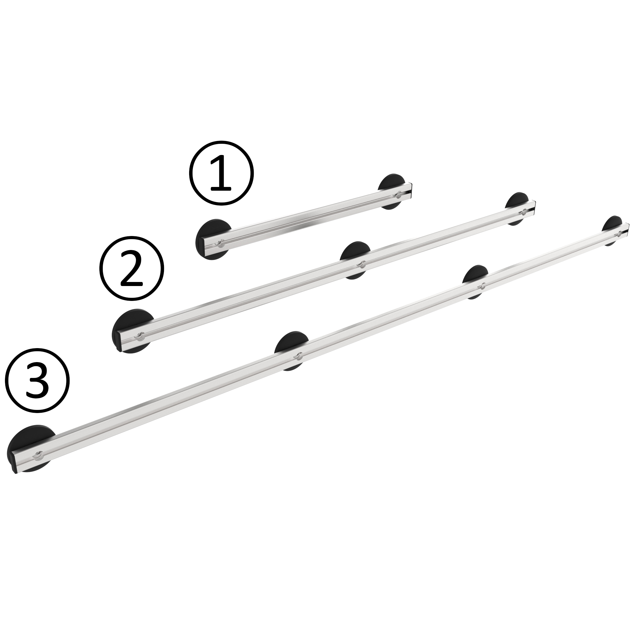 Bereitstellungsleiste 40 zur magnetischen Befestigung