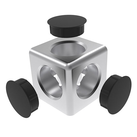 Cube Connector 40, 3D – imagen del producto
