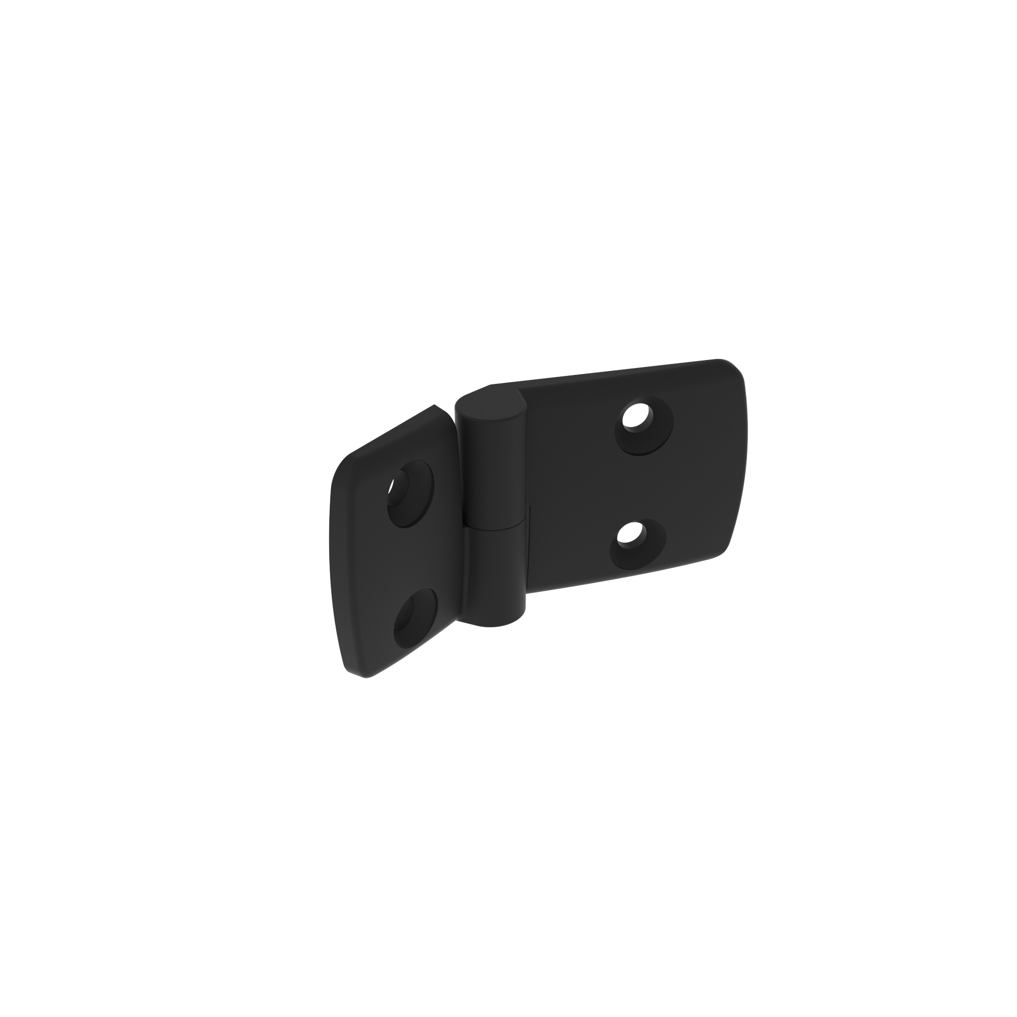 Kunststoff-Kombischarnier 40, aushängbar, schwarz 095K4060L00 – Produktabbildung