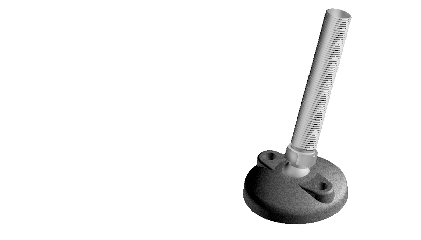 Base PA BDH pour pieds à rotule, rotule 22