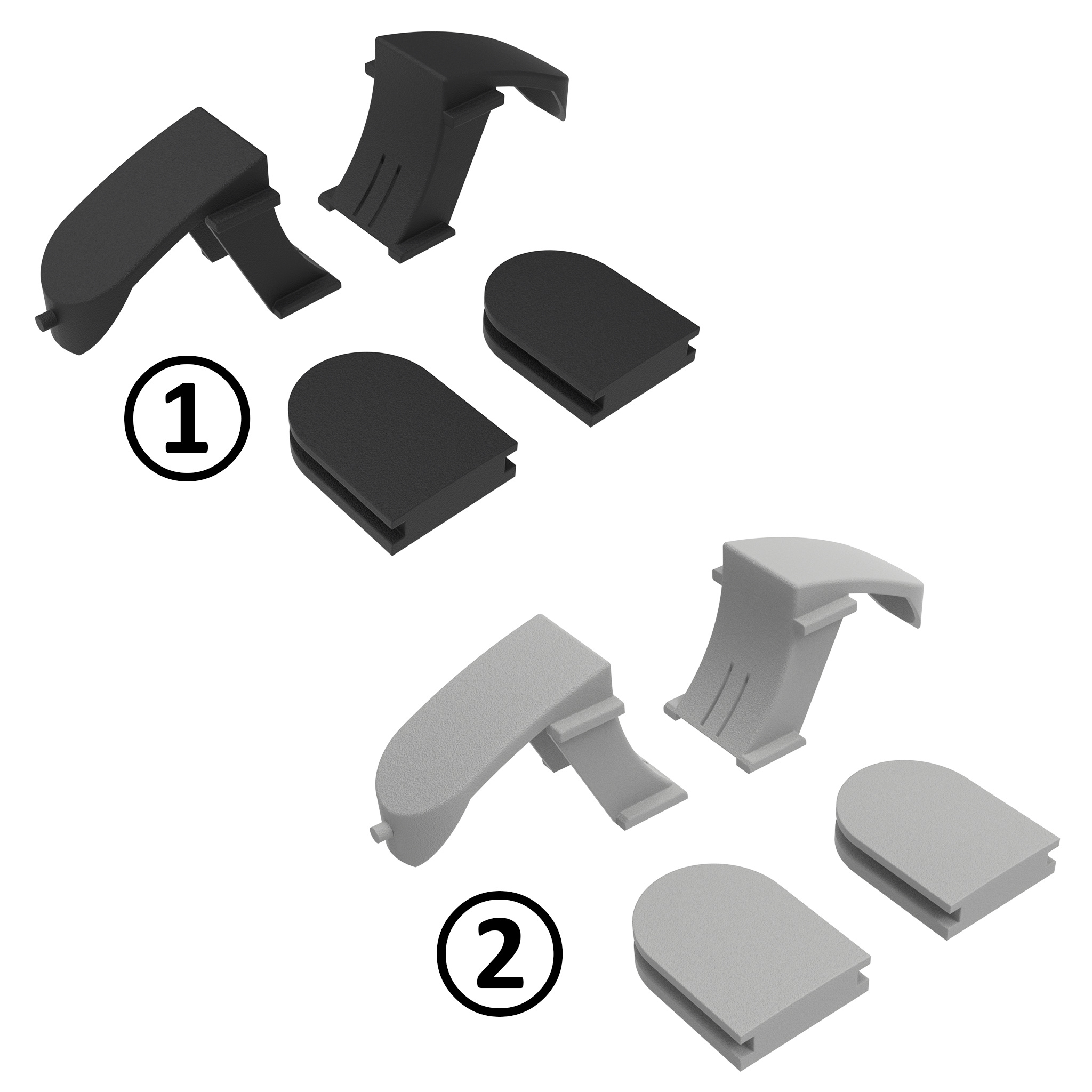 Replacement Cover Cap for Slam Latch COMPACT-and Slide Door Latch COMPACT