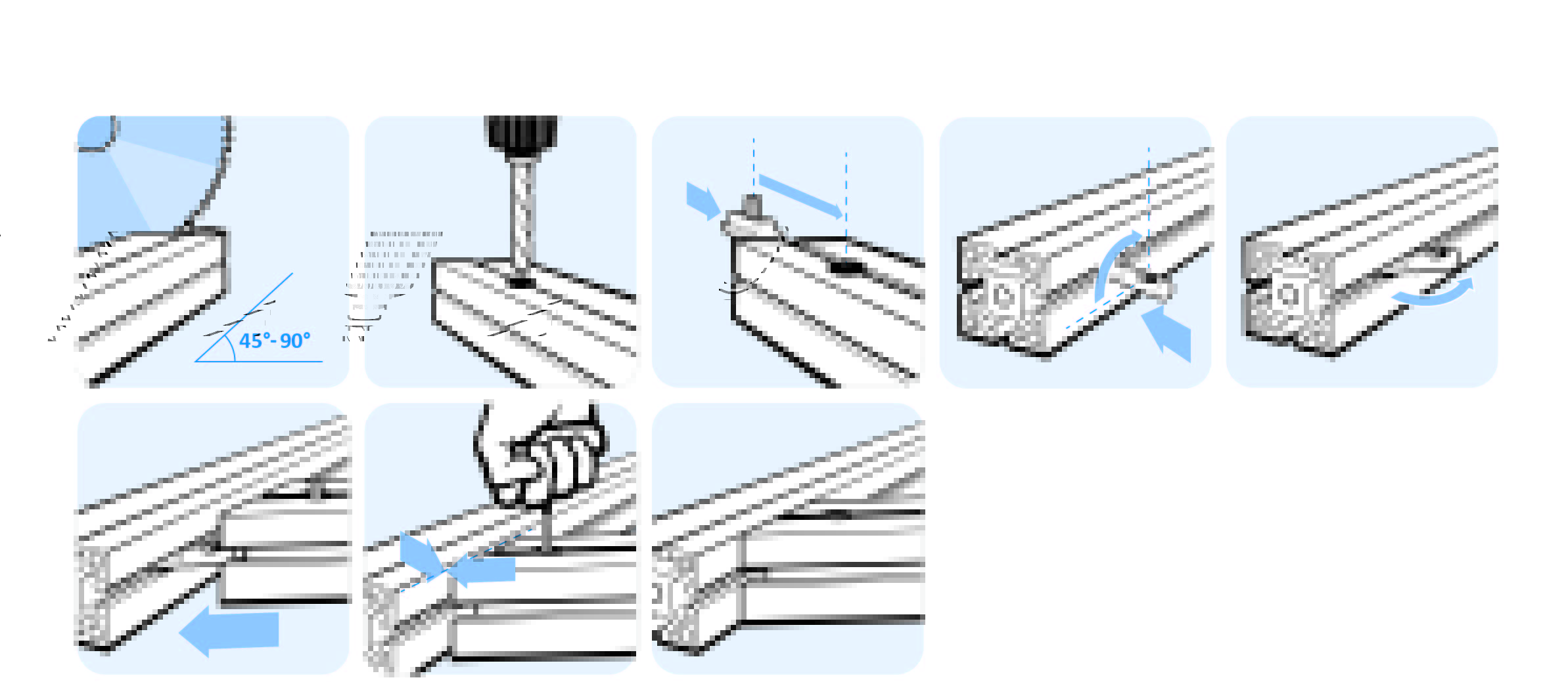Miter Connector B 45°-90°, Slot 10