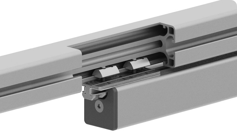 Profile Slider ZN 40 x 80 Loose Bearing (Set)