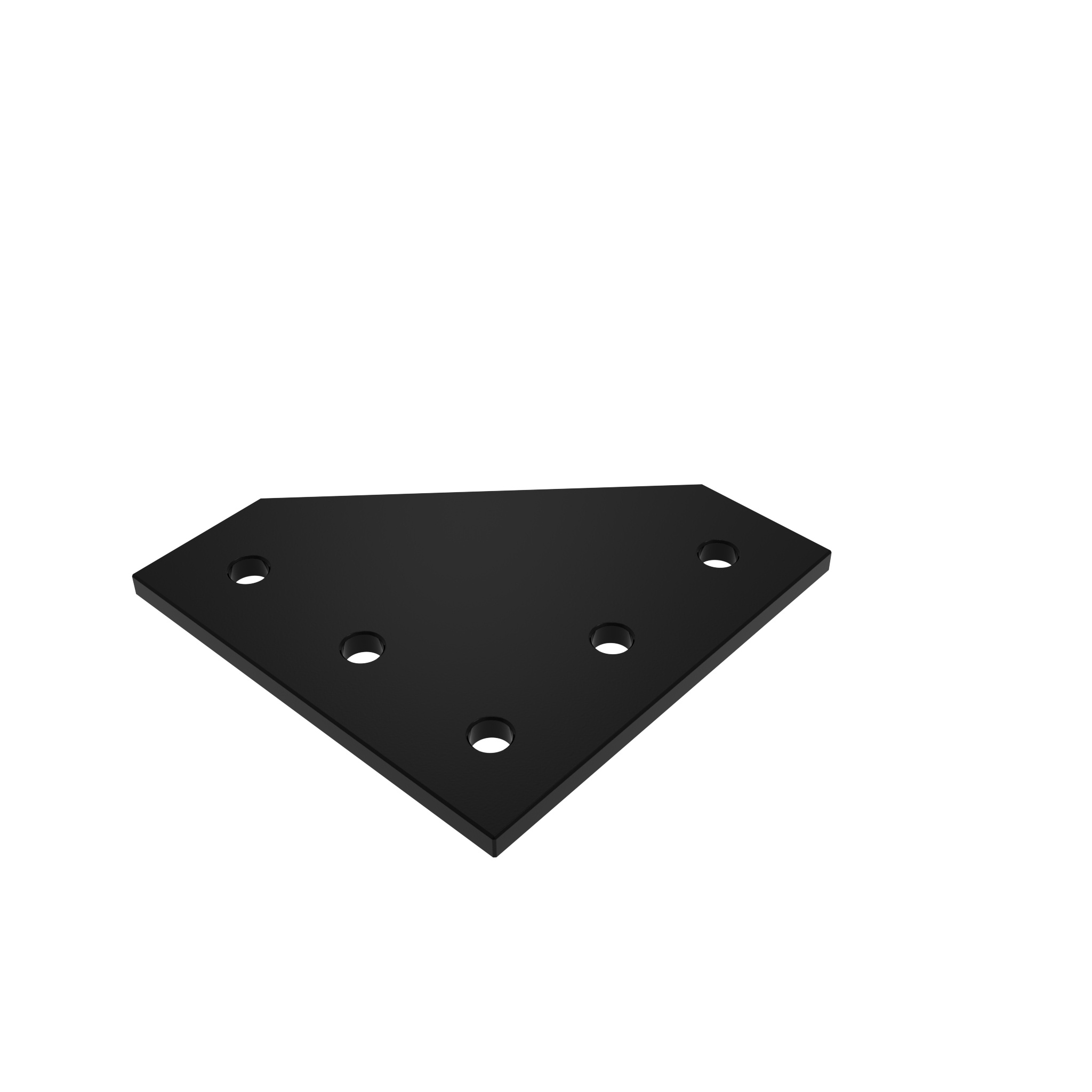 ECO-Verbinderplatte AL L 5-Loch, 1 Nut 093EVL114114S – Produktabbildung