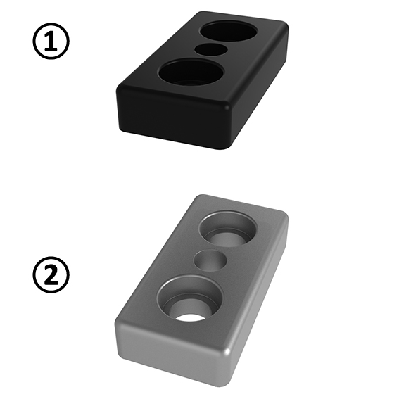 Transport and Base Plate ZN 40 x 80, Powder Coated