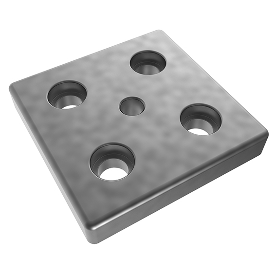 Transport and Base Plate ZN 100 x 100, Plain