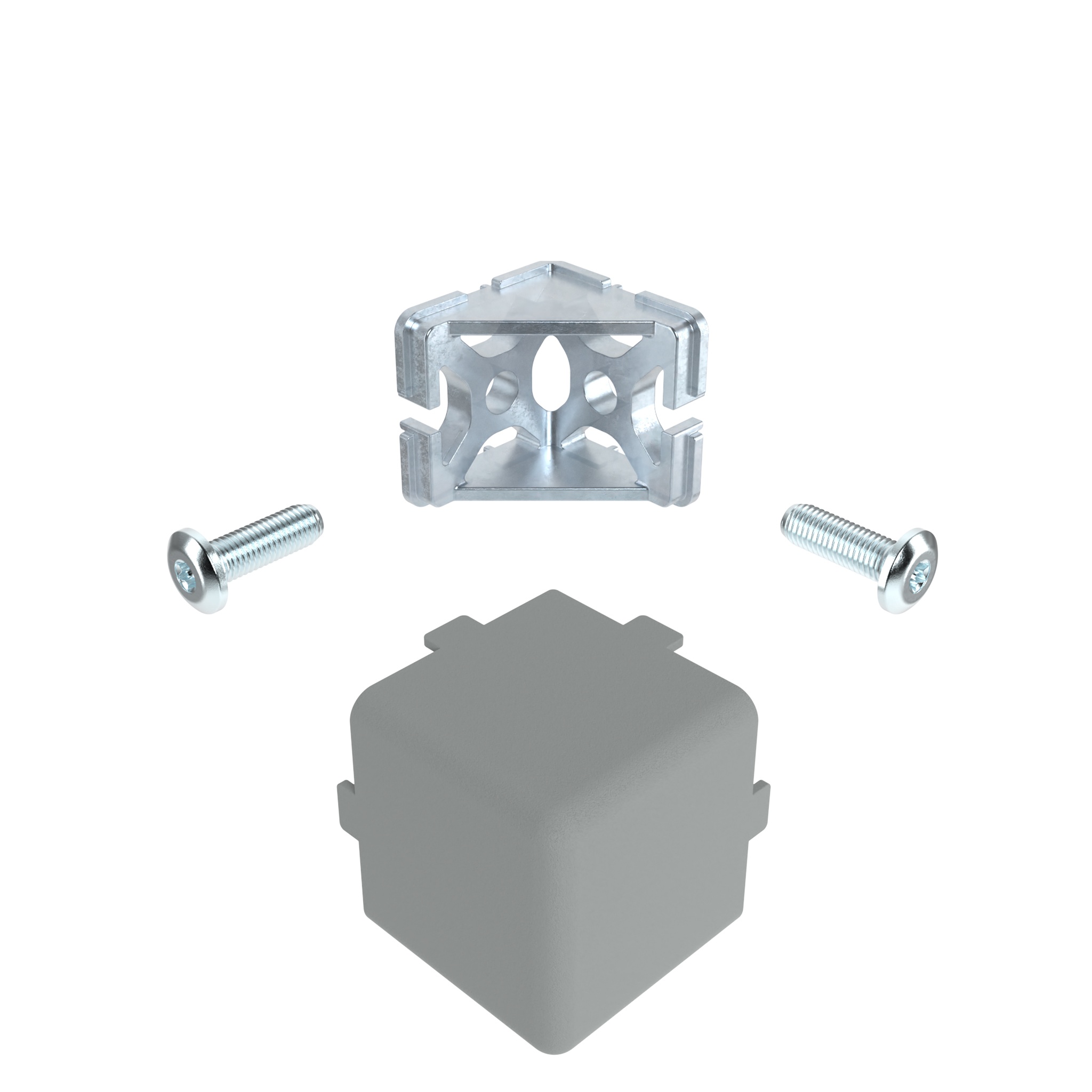 Corner Connector 40, 2D with Cable Passage (Set) 093WC406N08VS01 – product image