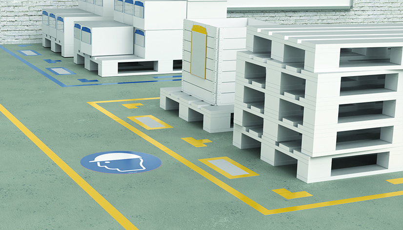Hard Hat Area Floor Sign