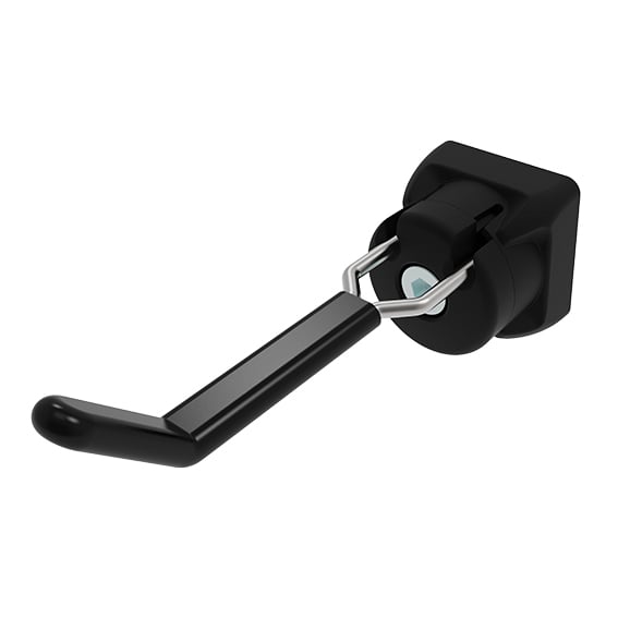 Werkzeughaken FX 66/27 - 13, gummiert für Profile 40 / 45, Nut 8 / 10 Werkzeughaken FX 66/27 - 13, gummiert für Profile 40 / 45, Nut 8 / 10