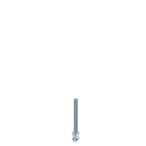 Gewindestange ST UNC für Gelenkstellfüße, Kugel 15 098DU3/8-3M – Produktabbildung