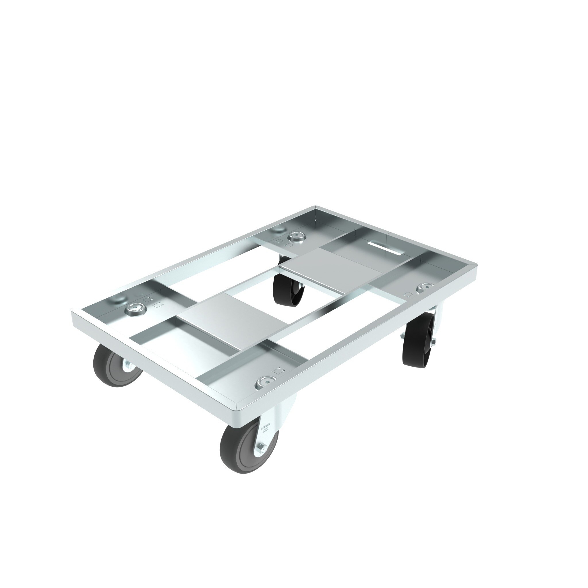 Carrito para SLC 600 x 400, con 2 ruedas giratorias y 2 ruedas fijas 0207D1SF2S2WDS03 – imagen del producto