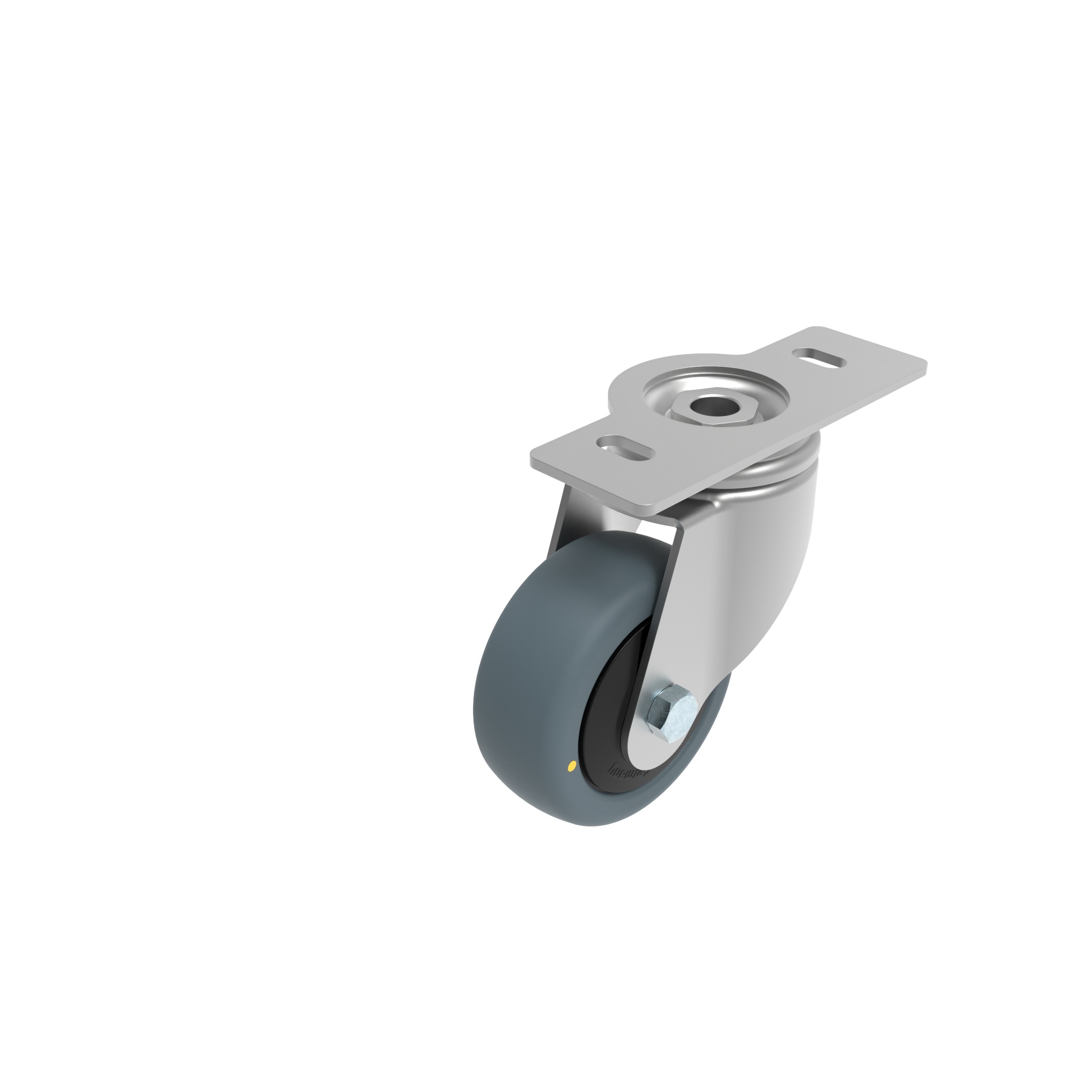 Lenkrolle Ø 80 / 100 / 125 mit Anschraubplatte 40 / 45 098S080T4045NESD – Produktabbildung