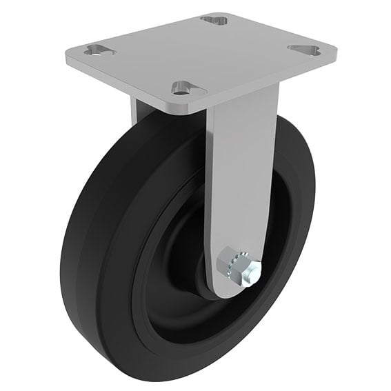 Heavy-duty Fixed Caster Ø 200 with Mounting Plate 40 / 45