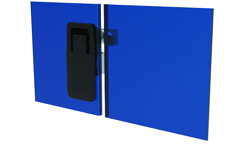 Lift & Turn Compression Latch 72.5 x 29.5 Black, incl. Cam (Set)