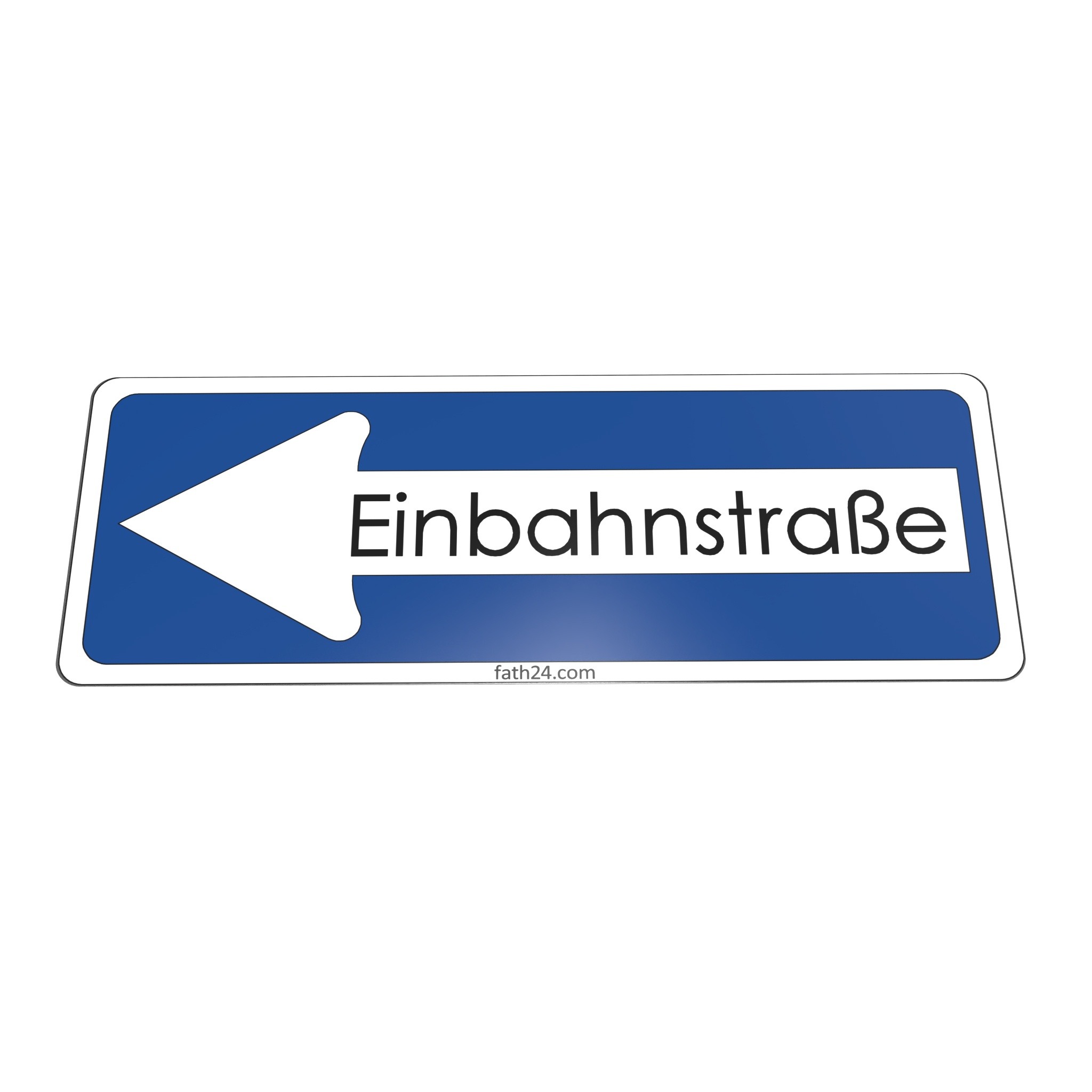 German One Way Road Floor Sign "Einbahnstraße", Pointing Left 0203SM09 – product image