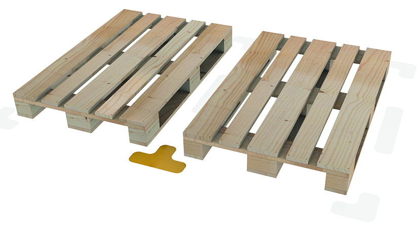 Floor Marking T-shape EXTRA Strong 90, Rounded
