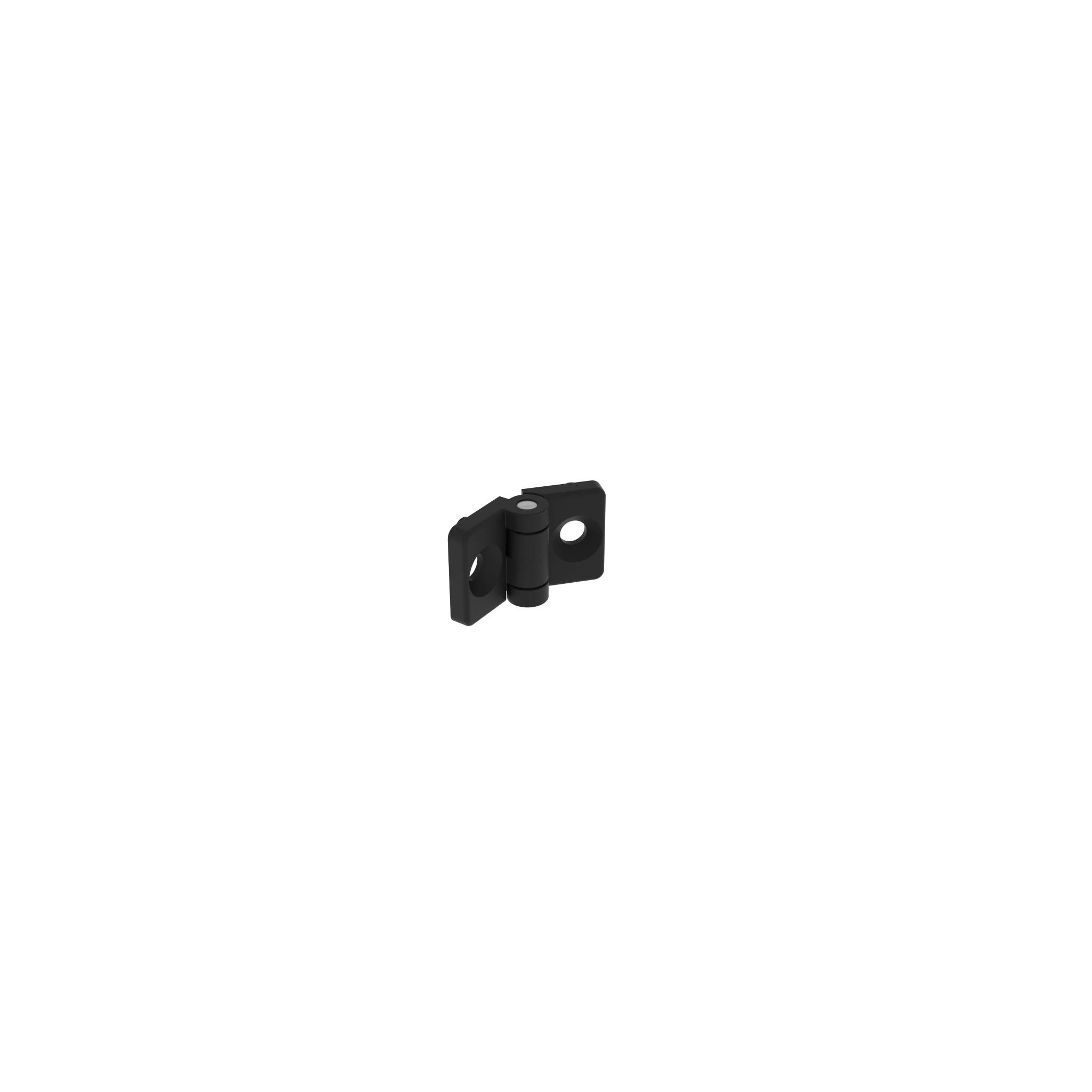 Kunststoffscharnier 20 MINI, schwarz 095022F05 – Produktabbildung