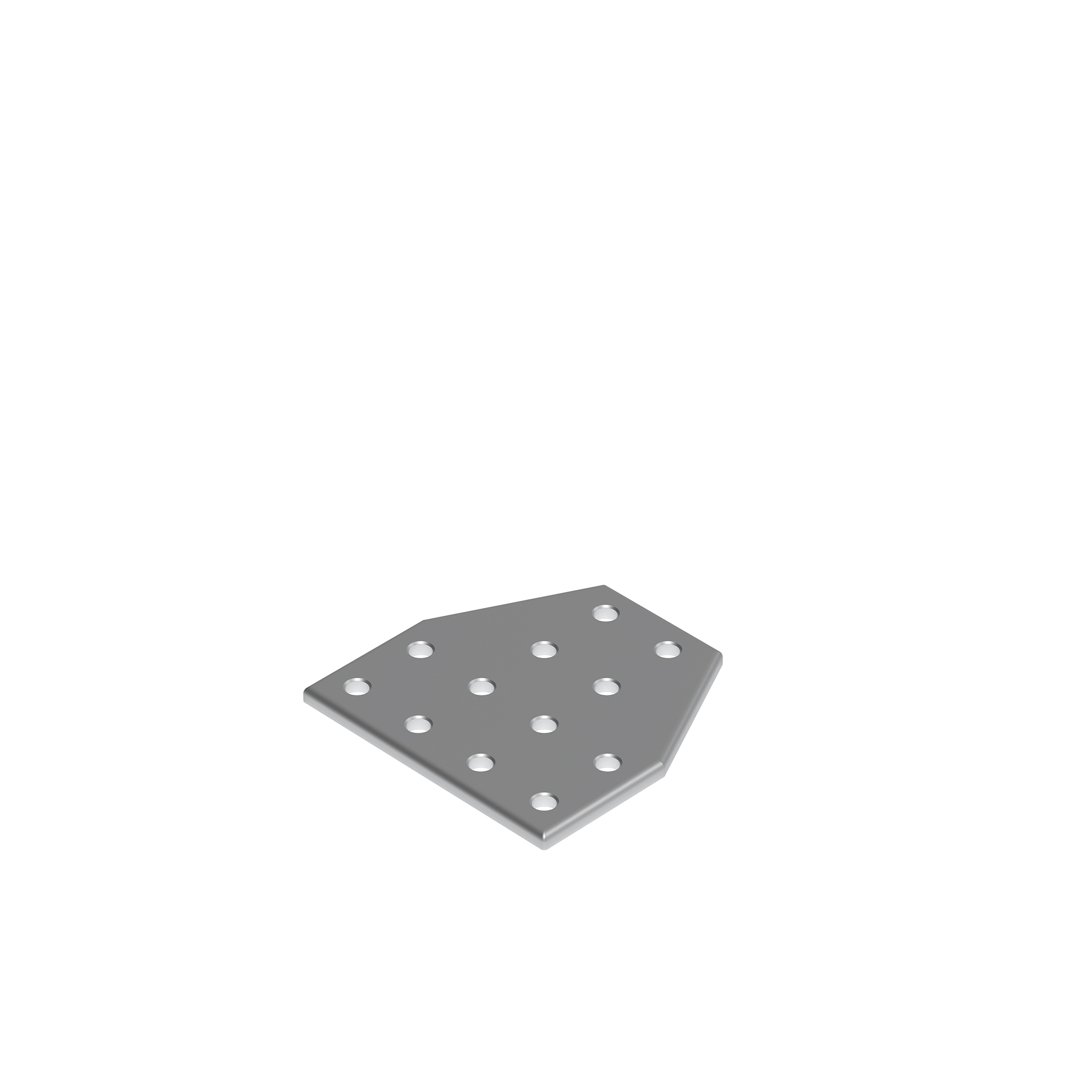 Connection Plate AL T 12 Hole, 2 Slots Version 093VT8080D – product image