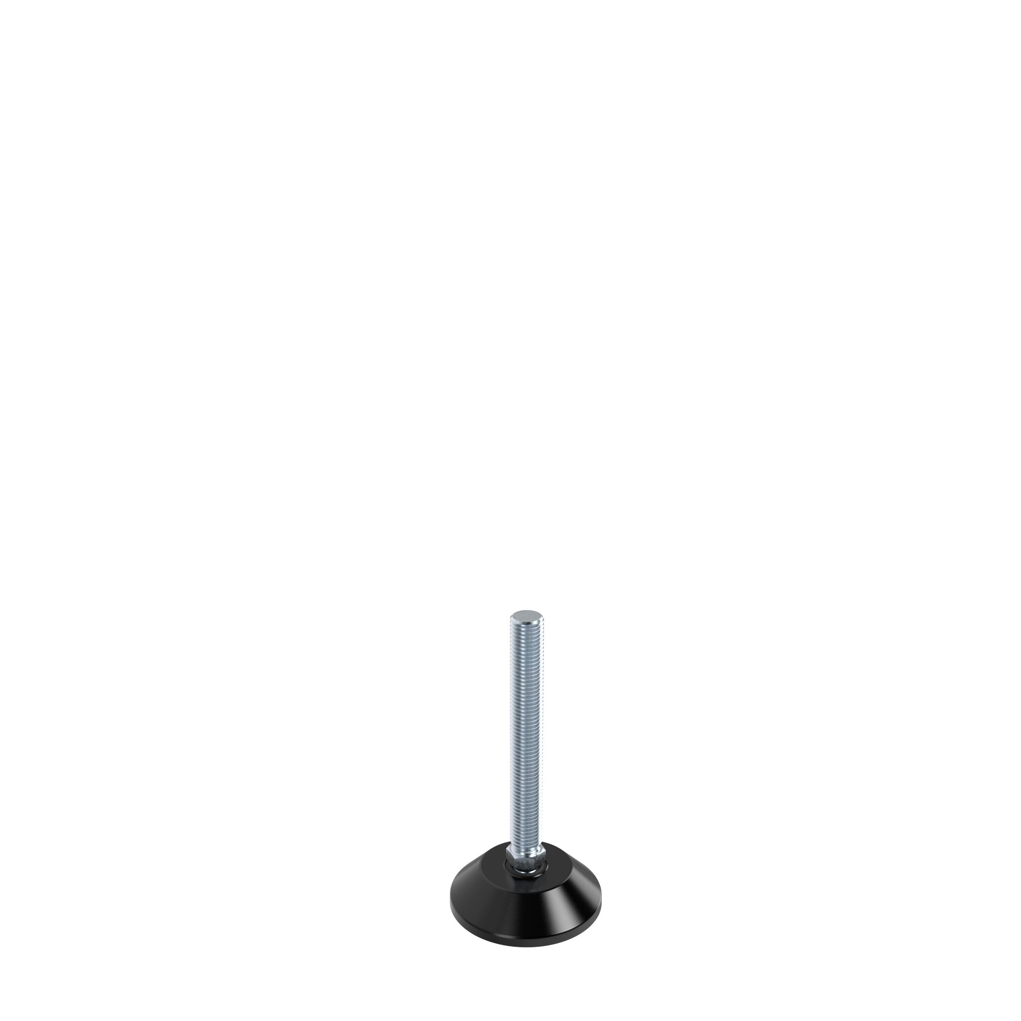 Pied pivot trapézoïdal, ZN / acier - rotule 15 9DI080ZS16125M – image du produit