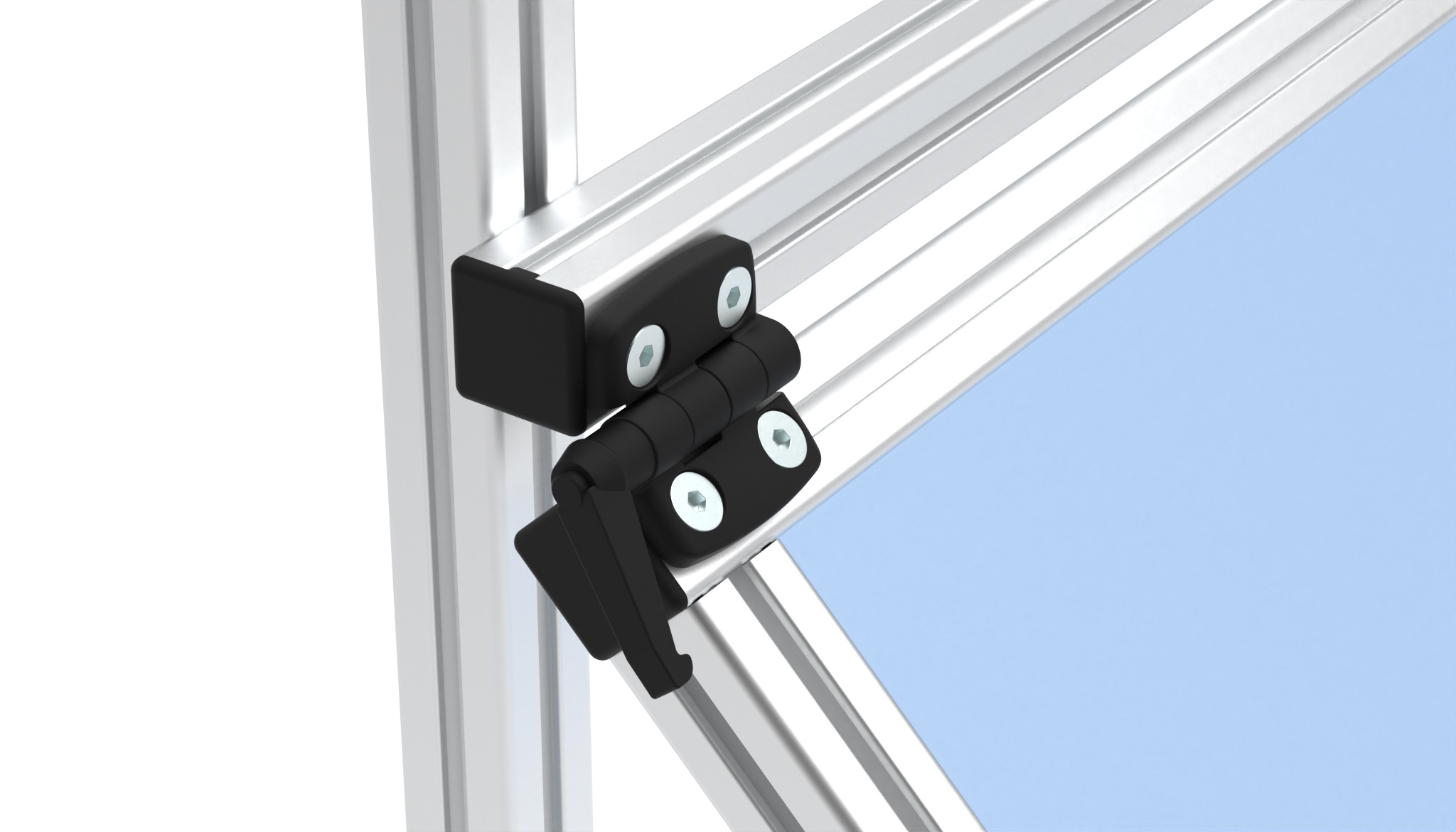 Plastic Combi Hinge with Locking Lever