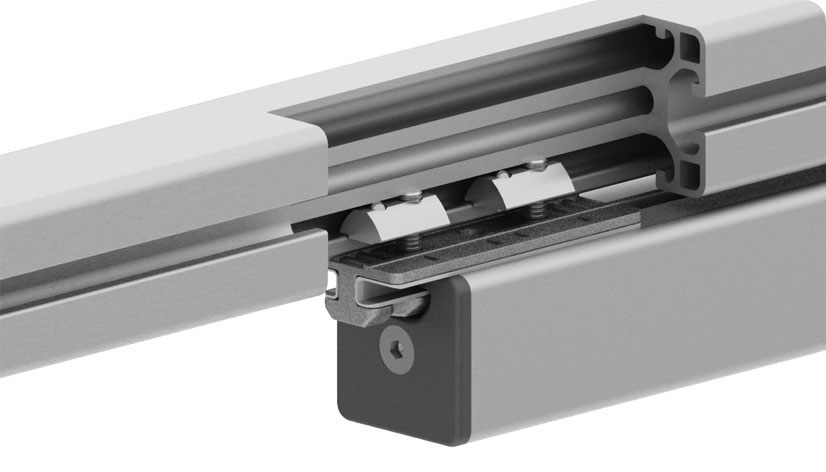 Profile Slider ZN 40 x 80 Fixed Bearing (Set)