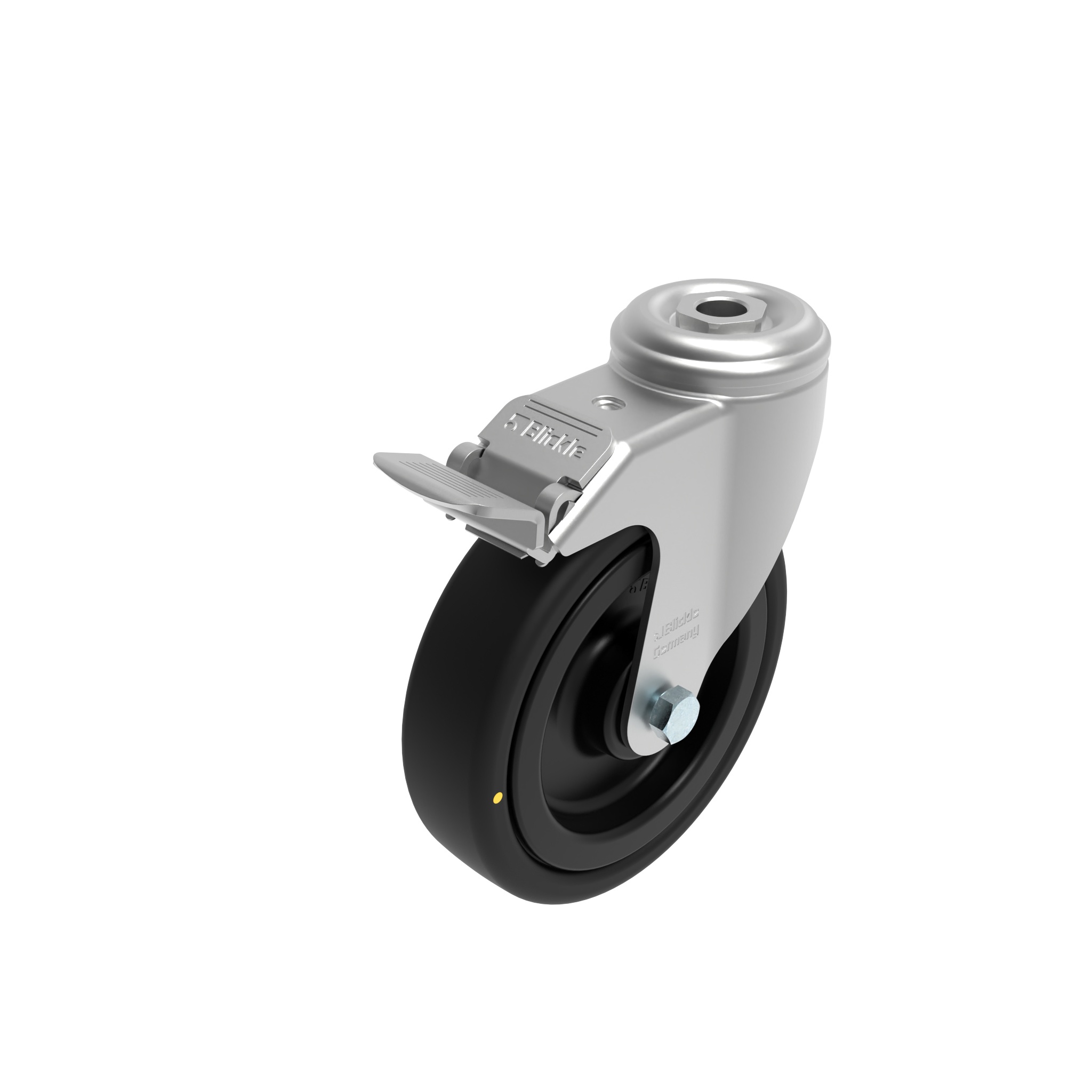 Rueda giratoria Ø 80 / 100 / 125 con freno de sistema 098S125GDNESD – imagen del producto