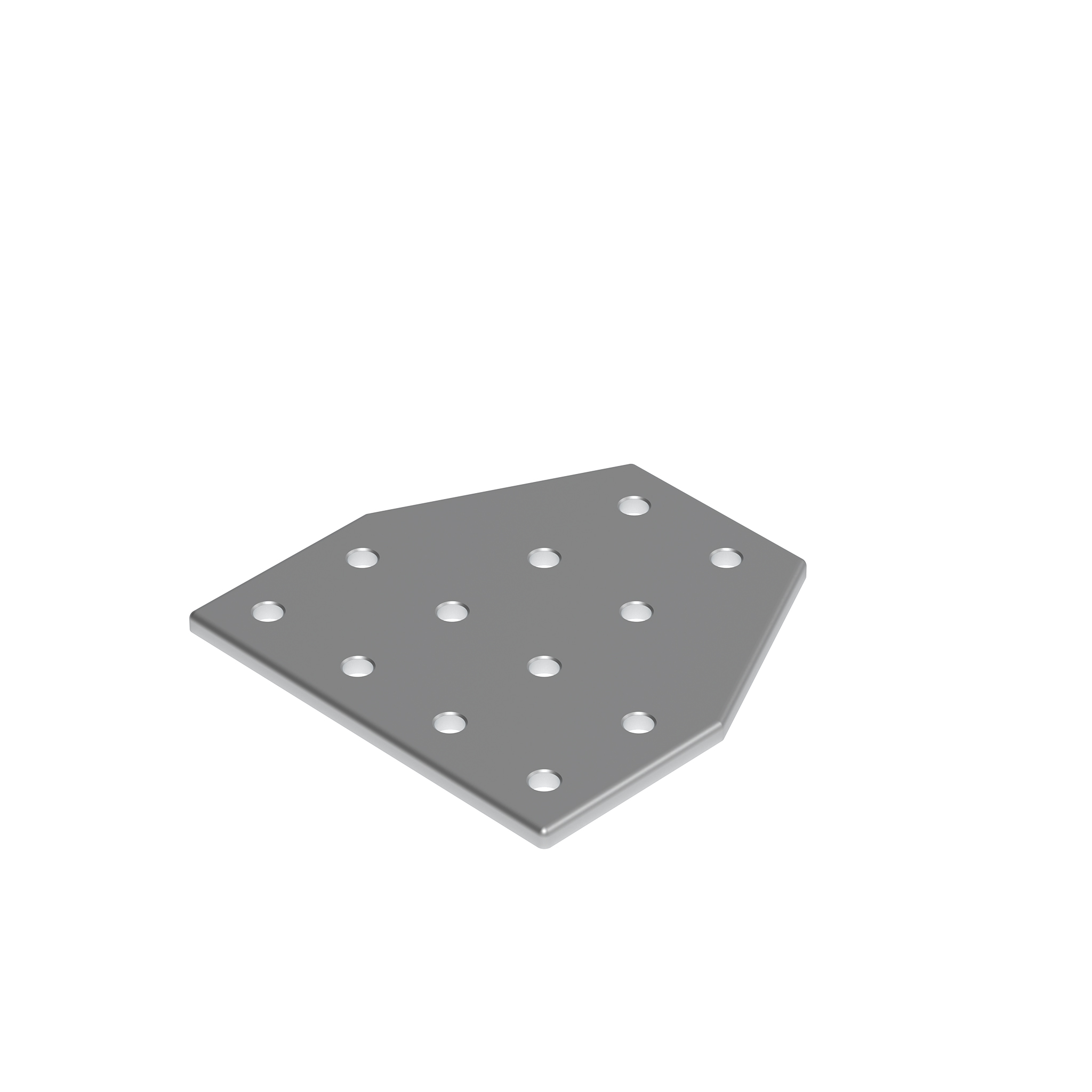Connection Plate AL T 12 Hole, 2 Slots Version 093VT120120D – imagen del producto