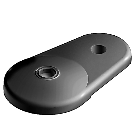 Base extendida 80 ZN para patas giratorias, rótula 15