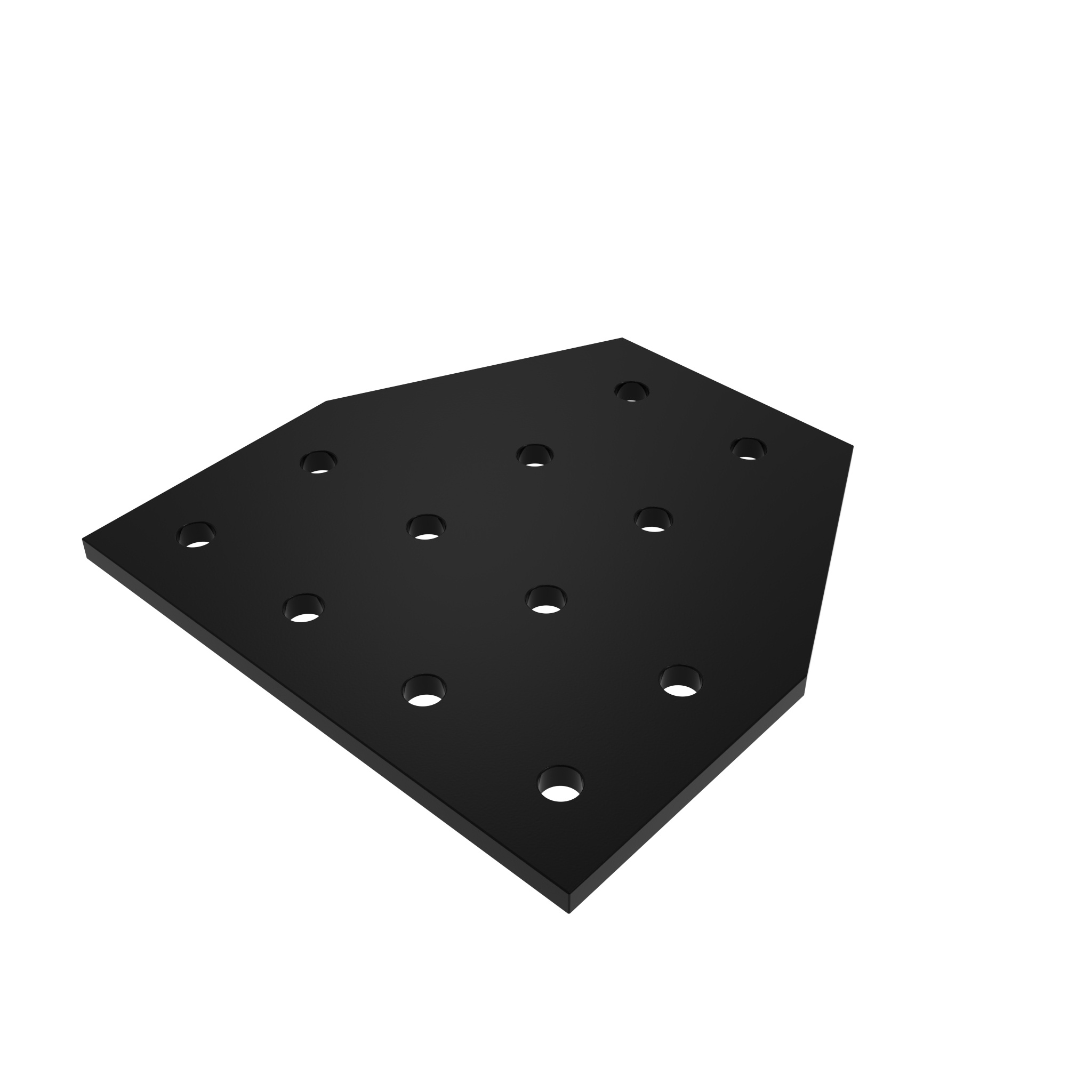ECO Connection Plate AL T 12 Hole, 2 Slots Version 093EVT152152DS – product image