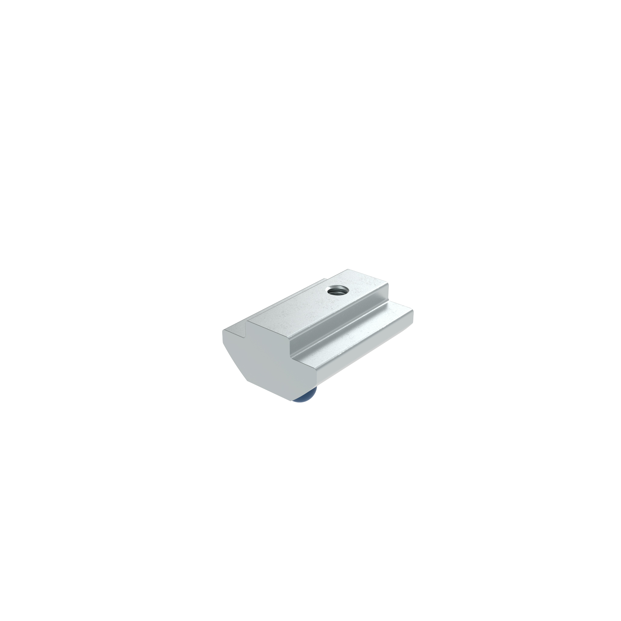 Roll-in T-slot Nut 17.0 x 9.6 mm with Spring Loaded Ball 096064CB – product image