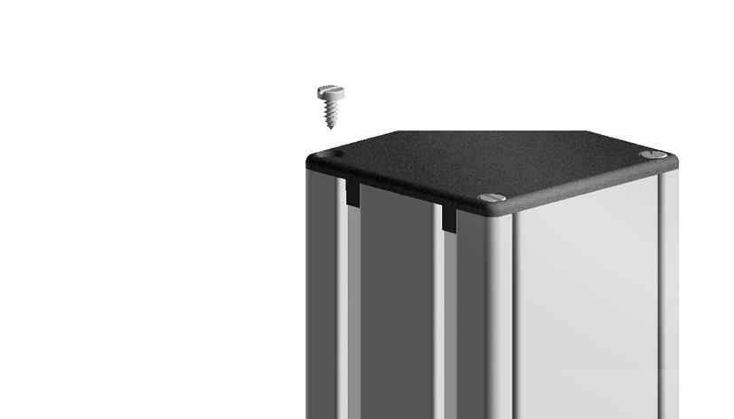 Kanalprofile, Abdeckkappen