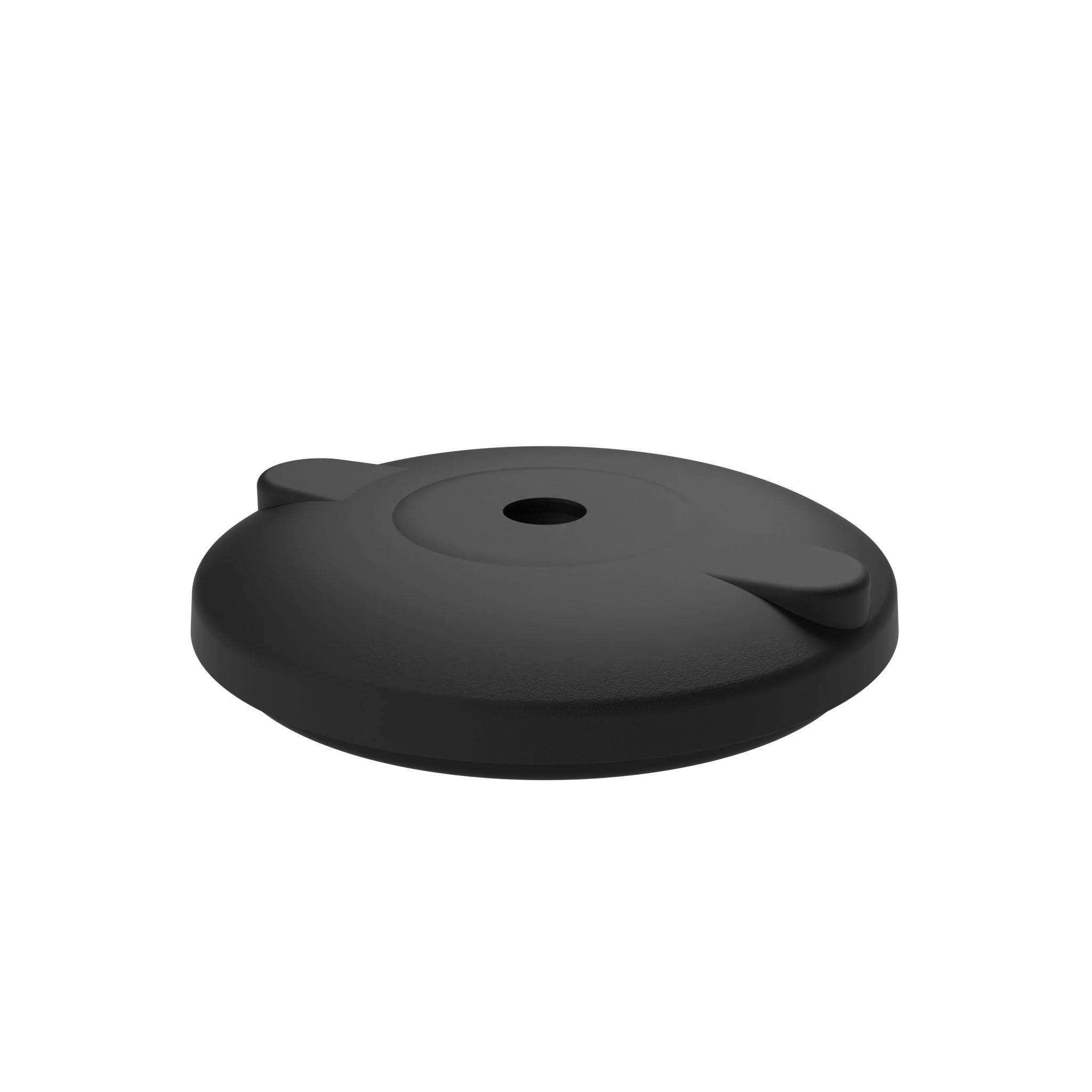 Base PA BDH pour pieds à rotule, rotule 15, noir 098D120KBZG – image du produit