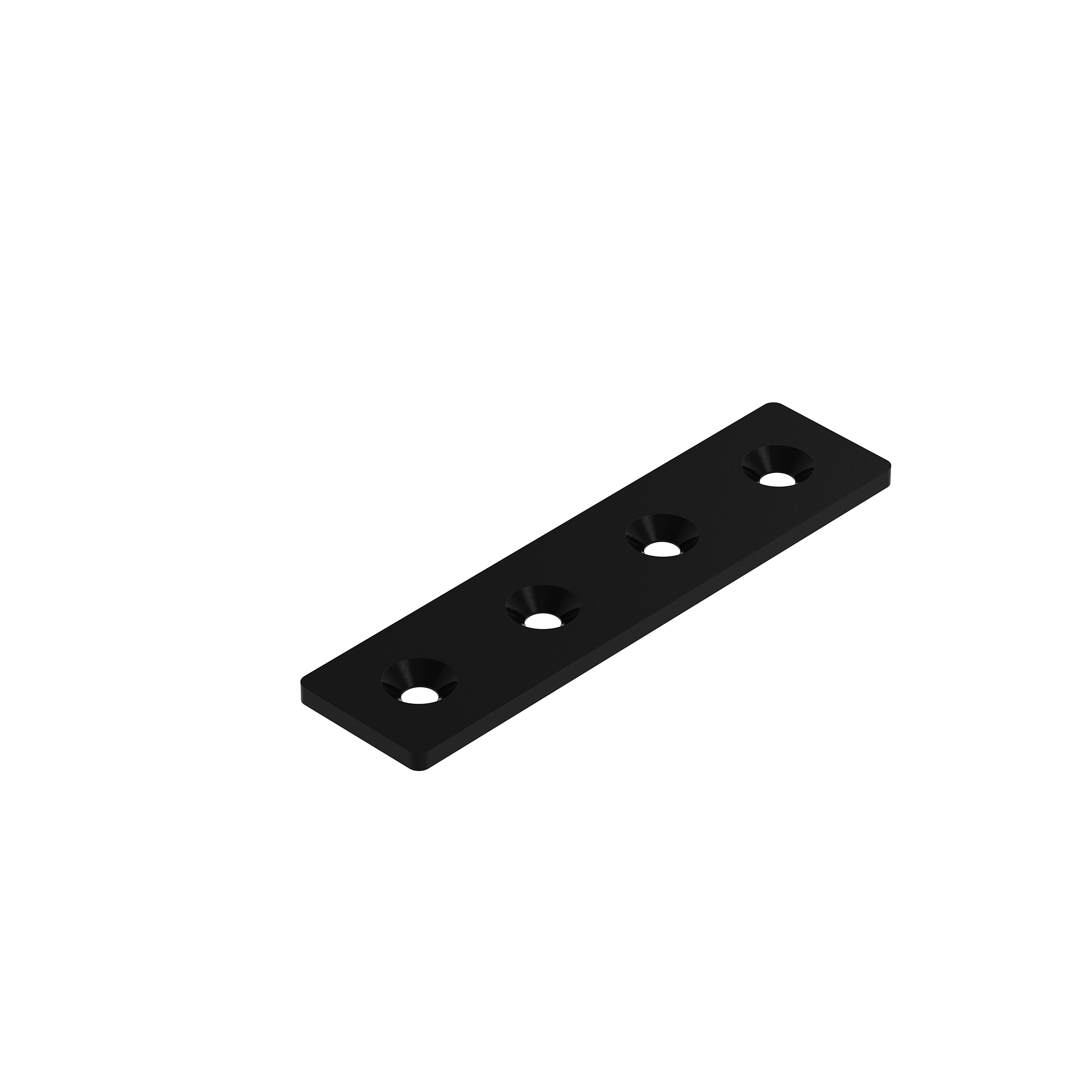 Verbinderplatte ST rechteckig 4-Loch, 1 Nut 093V40160S – Produktabbildung