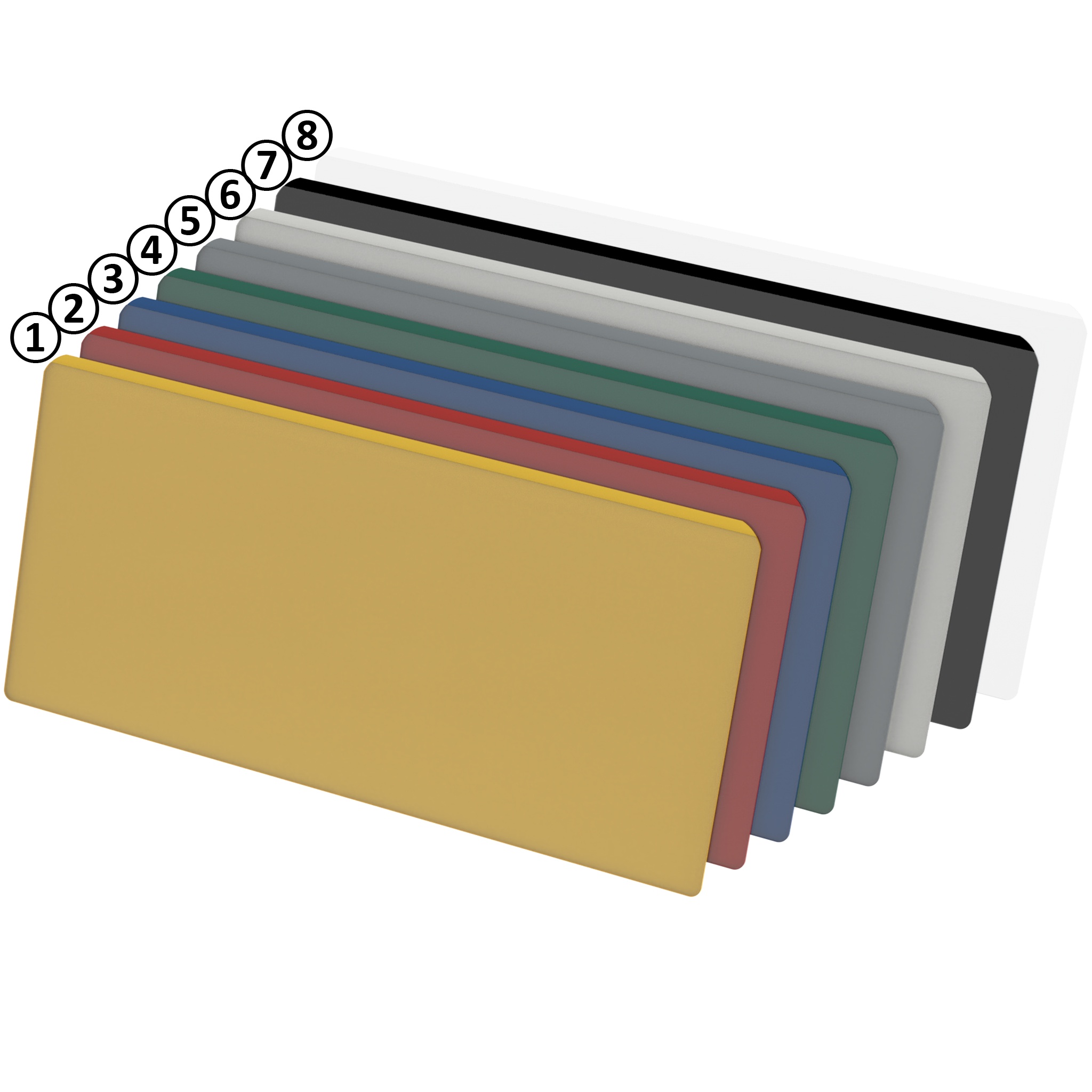 Oben offene KANBAN-Hülle 200 x 85