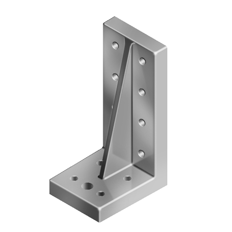 Alu Support Bracket 80 x 100 x 180