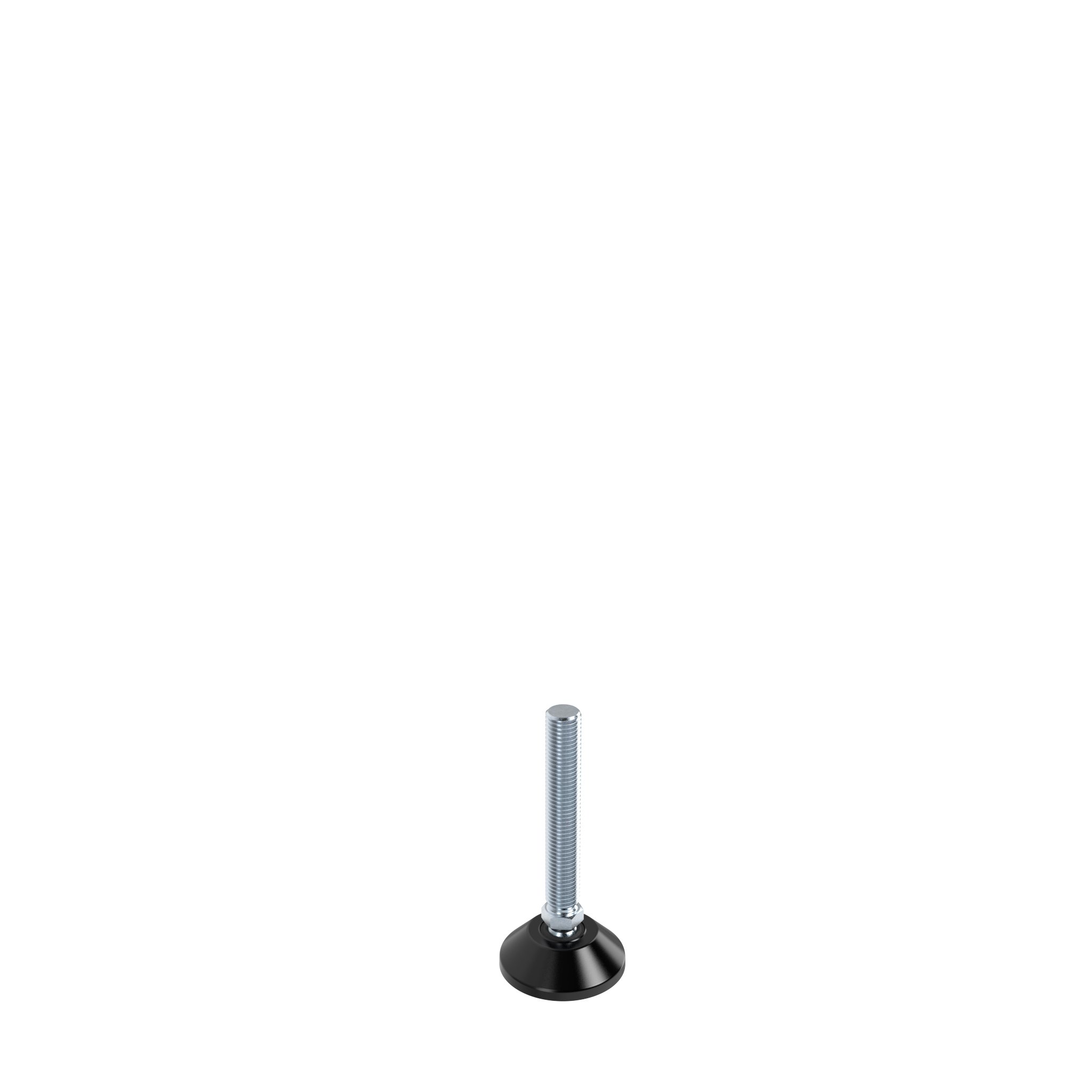 Pied pivot trapézoïdal, ZN / acier - rotule 15 9DI060ZS16100M – image du produit