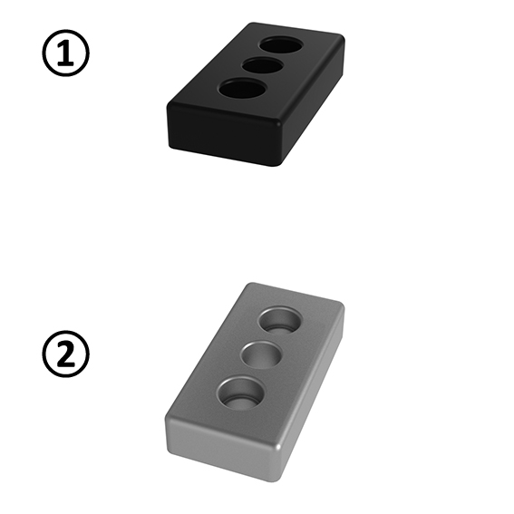 Transport and Base Plate ZN 30 x 60, Powder Coated