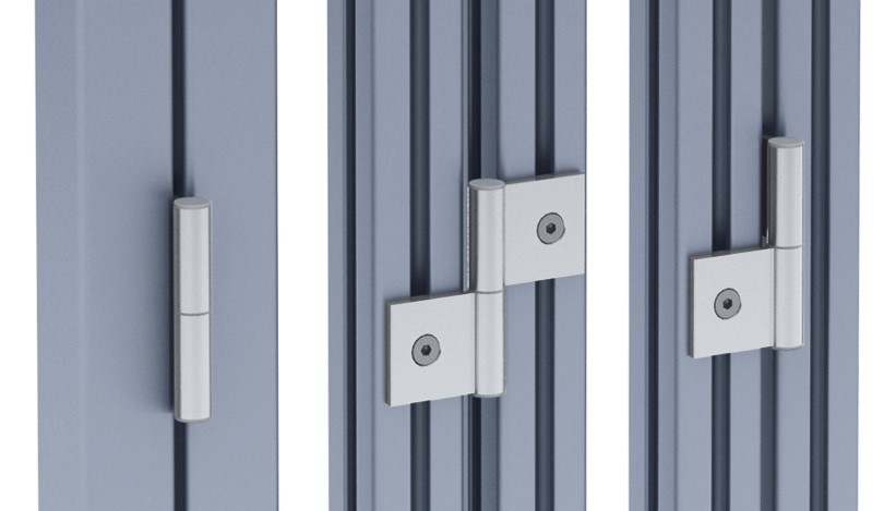 Charnières aluminium 40 légère