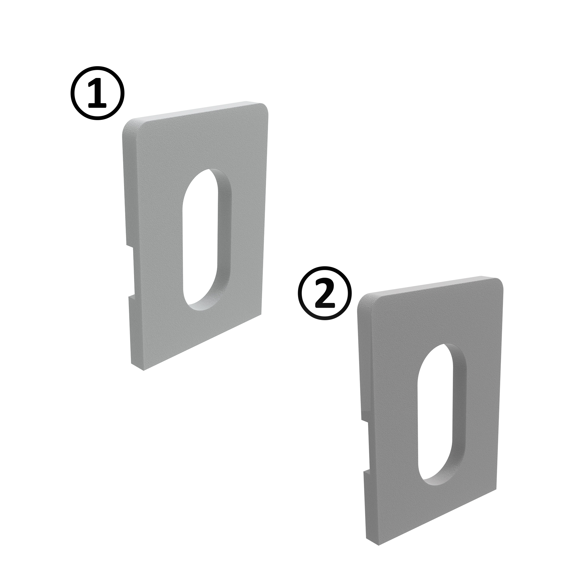 Entretoise pour Uniblocs 18 / 25, gris