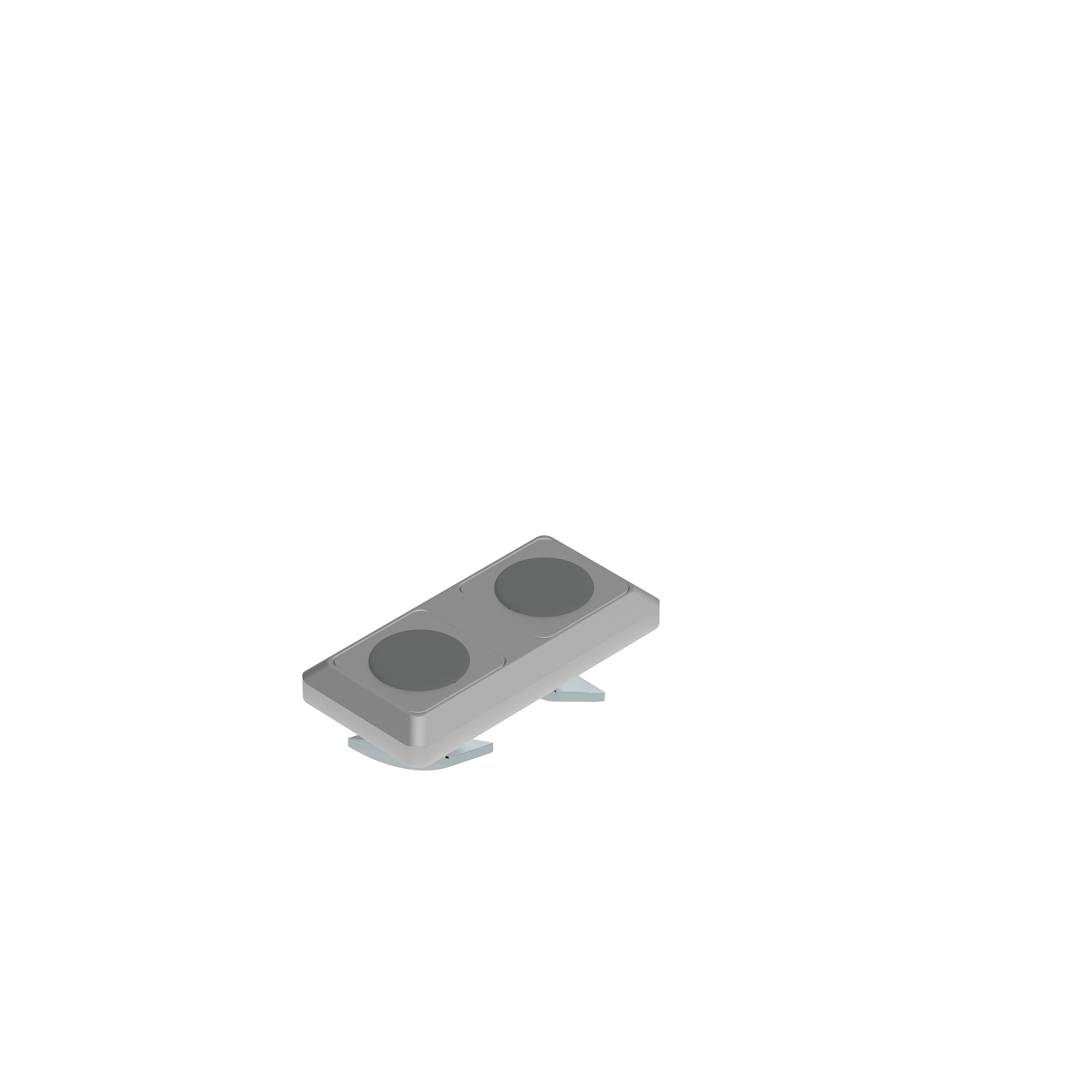 Connection Plate I40 M Length/Cross, Rectangular 2 Hole, 1 Slot (Set) 093VM4080LN08 – product image