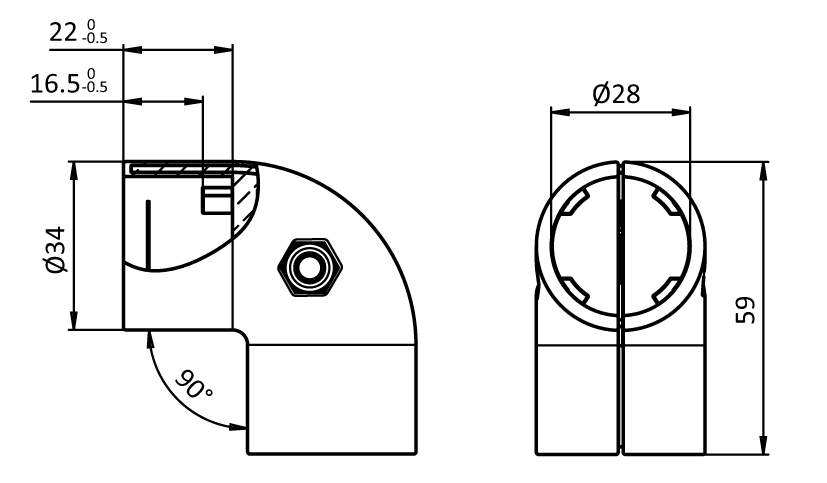 Corner Connector 2D28 (Set)