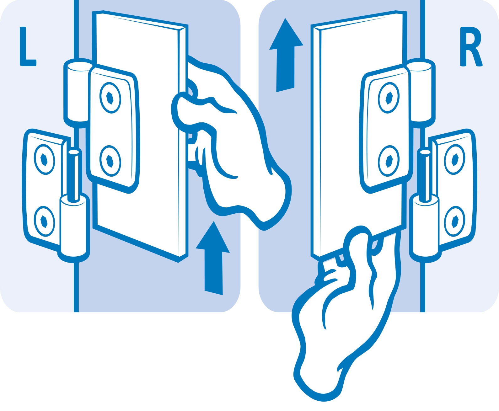 Stainless Steel Combi Hinge 25, Detachable