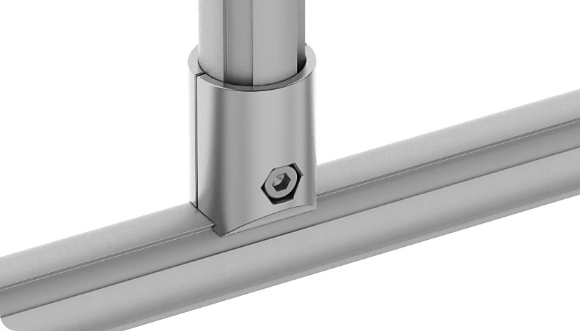 Außenliegender T-Verbinder D28 (Set)