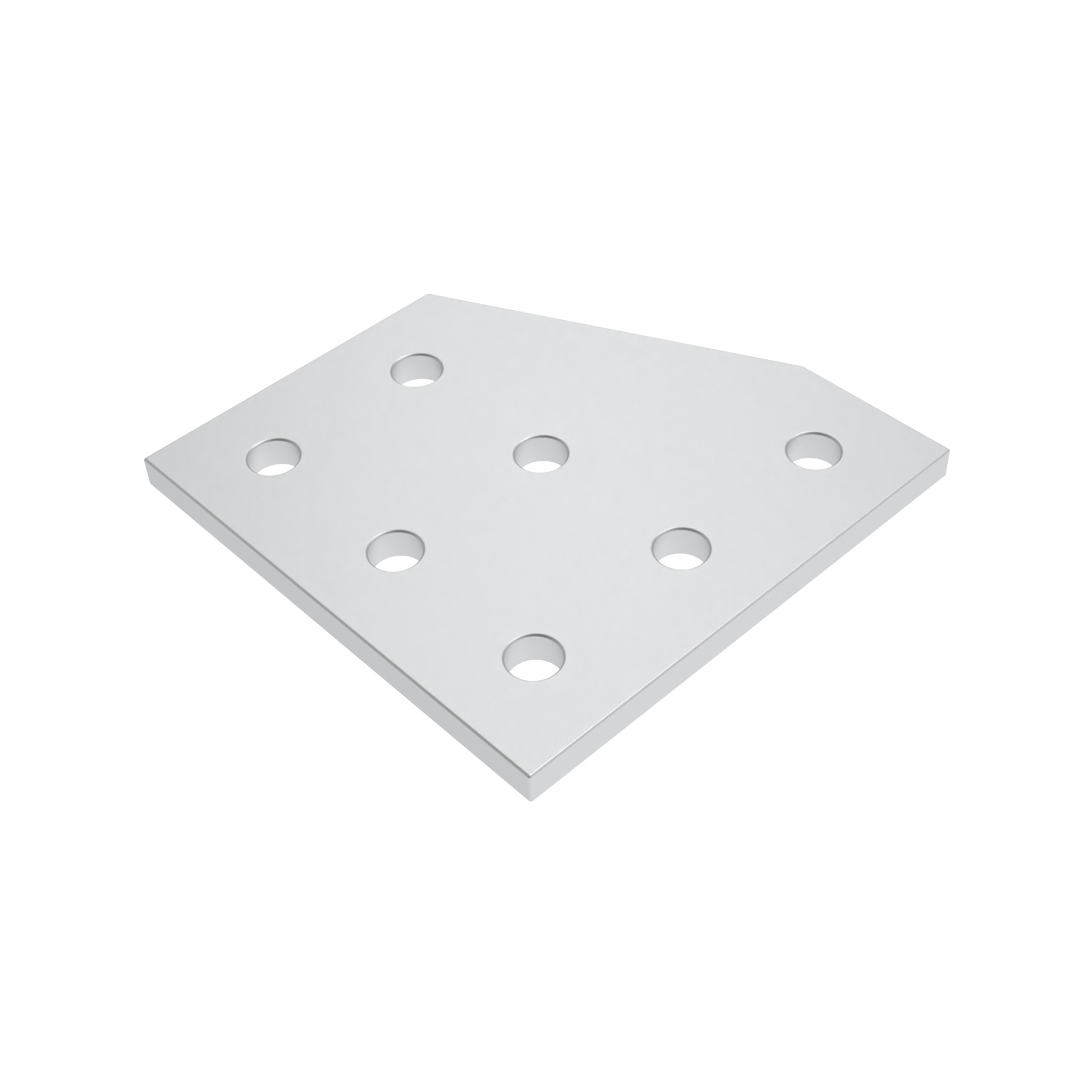 ECO Connection Plate AL L 7 Hole, 1 Slot x 2 Slots Version