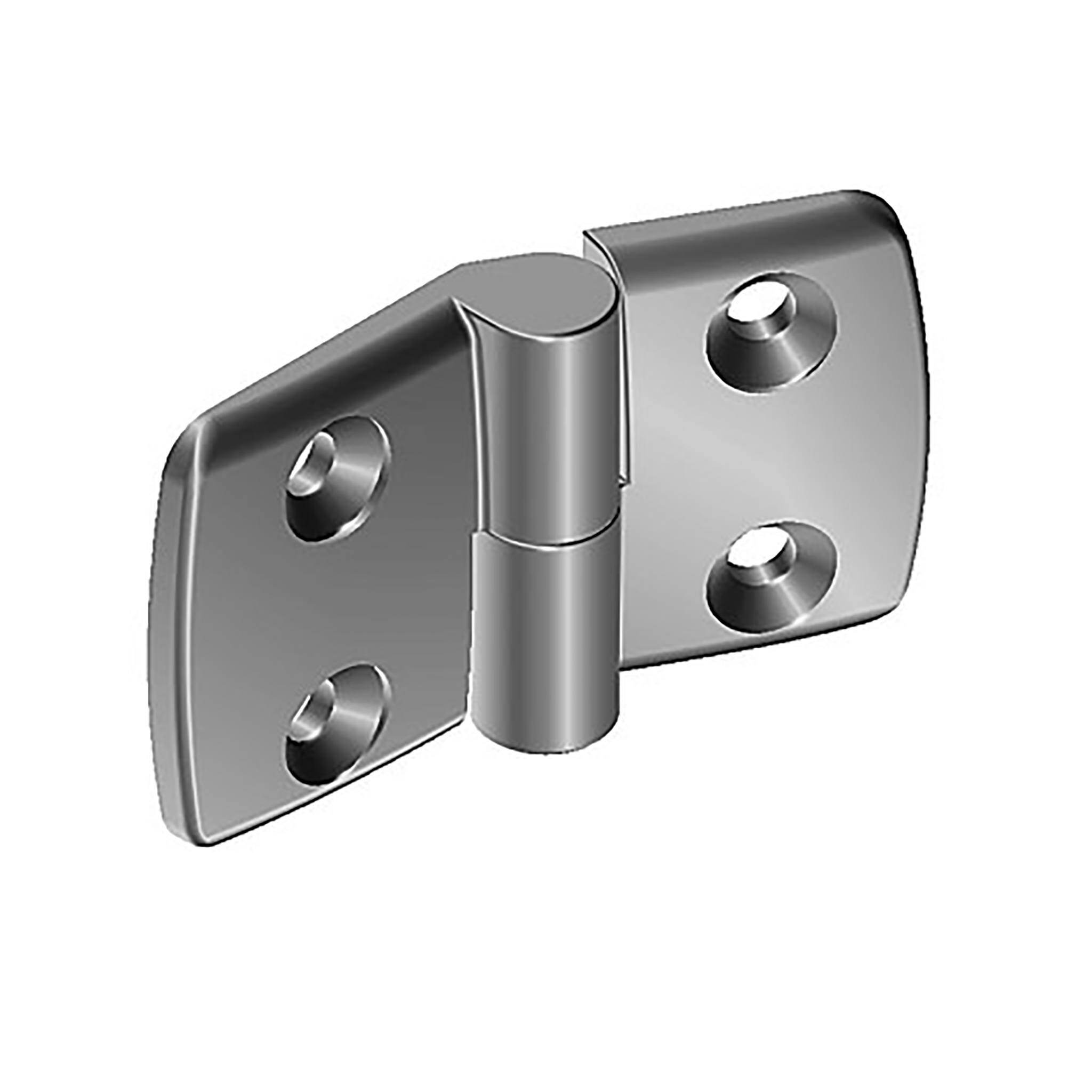 Bisagra combinada de aluminio fundido a presión 45, desmontable, color aluminio