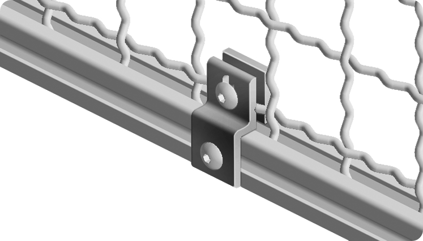 Supports panneau grillagé