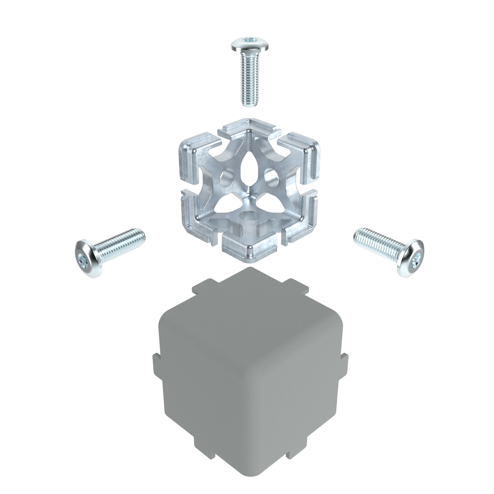 Corner Connector 40, 3D with Cable Passage (Set) 093WC407N08VS01 – product image